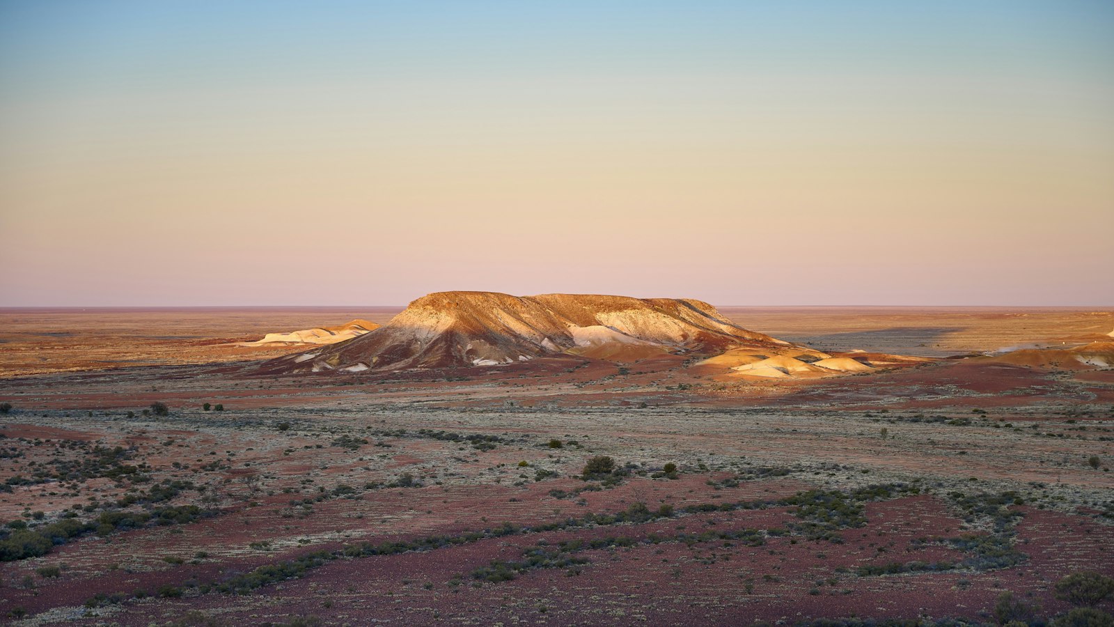 Country at dusk in remote South Australia